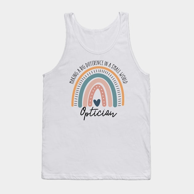 Optician Boho Rainbow Tank Top by IndigoPine